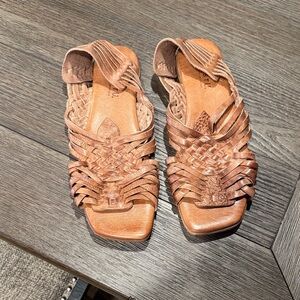 Bed Stu Tan Woven Sandals